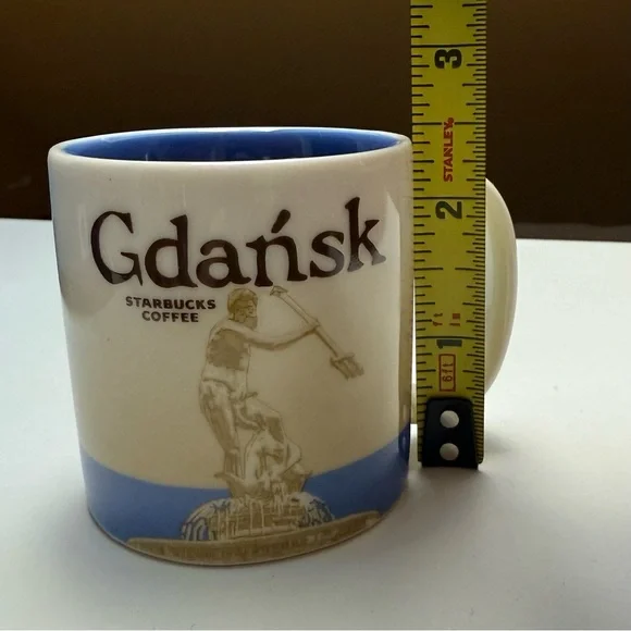 Starbucks Gdansk Poland Global Icons Espresso Mug 3 fl oz 89 ml Mini Small 2012 - Picture 12 of 14